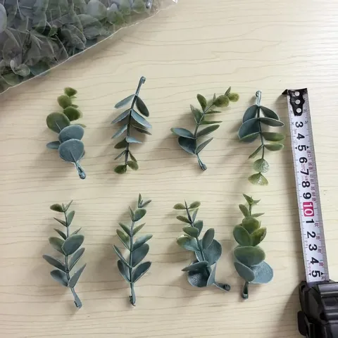 Artificial Greenery Leaves DIY Handmade Craft Simulation Plant Leaves For Wedding Party And Hat Decor