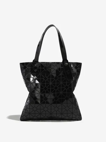 Sac à Bandoulière Géométrique Minimaliste Mode pour Femmes Grand Sac Cabas Casual PU Cuir Sac à Main pour Trajet Quotidien