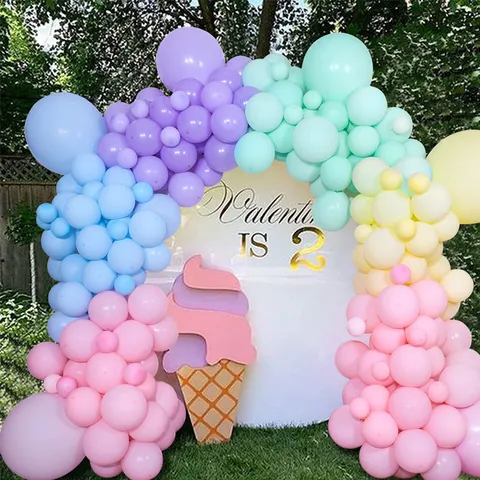 Macaron Balloon Arch Kit Pastel Latex Balloons Garland Set For Birthday Wedding Party Celebration Decoration