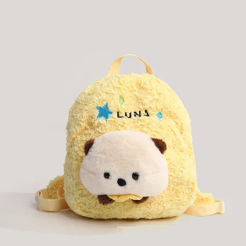 Carino Orsetto Peluche Zaino Moda Casual Zainetto Morbido Peluche Daypack Per Donne Ragazze Viaggio Quotidiano