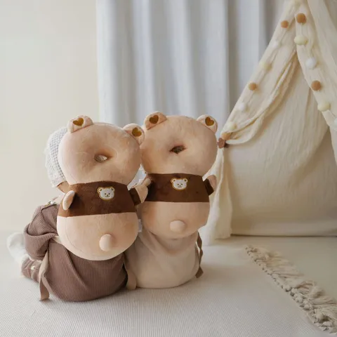 Baby Anti-Fall Pillow Toddler Head Protection Pillow Cute Cartoon Animal Plush Pillow Breathable Infant Safety Protector