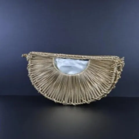 Sac Croissant Tissé Pour Femmes En Cuir PU Tissé à Main Sac Bandoulière Épaule Mode Sac à Main