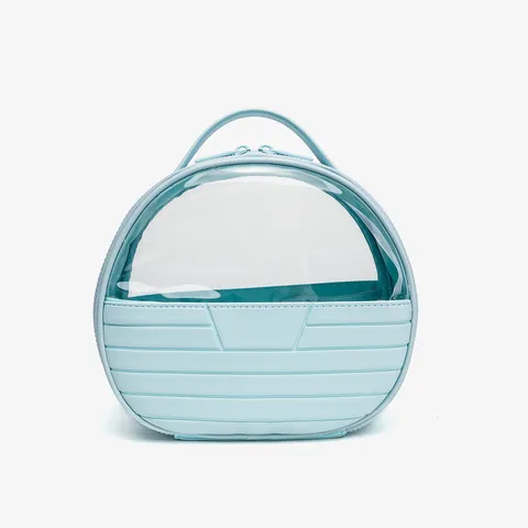 Sac à Maquillage Portable en Cuir PU pour Femmes Grande Capacité Organisateur de Toilette de Voyage Pochette de Rangement