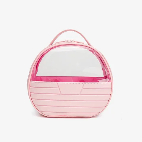 Sac à Maquillage Portable en Cuir PU pour Femmes Grande Capacité Organisateur de Toilette de Voyage Pochette de Rangement