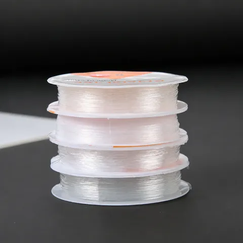Transparent Elastische Perlenschnur Klares Kristall Stretch Kordel Faden Für DIY Schmuckherstellung Armband Halskette