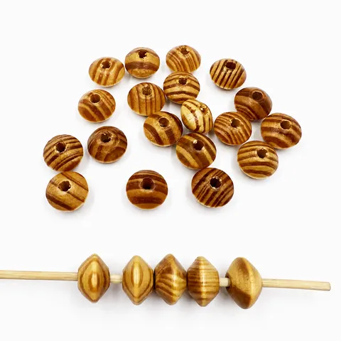 Naturholz Abacus Lose Abstandshalter Perlen Unbearbeitete Holzperlen Für DIY Schmuckherstellung Handwerk Zubehör