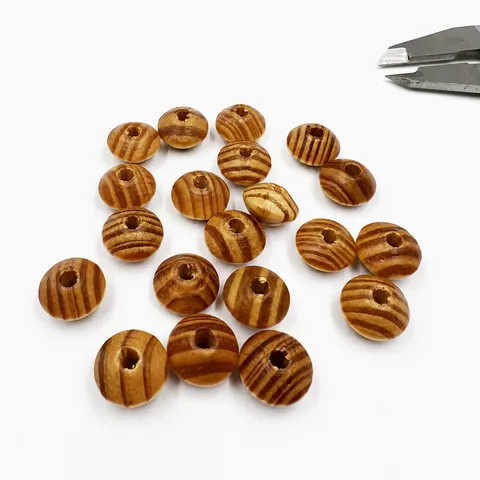Naturholz Abacus Lose Abstandshalter Perlen Unbearbeitete Holzperlen Für DIY Schmuckherstellung Handwerk Zubehör