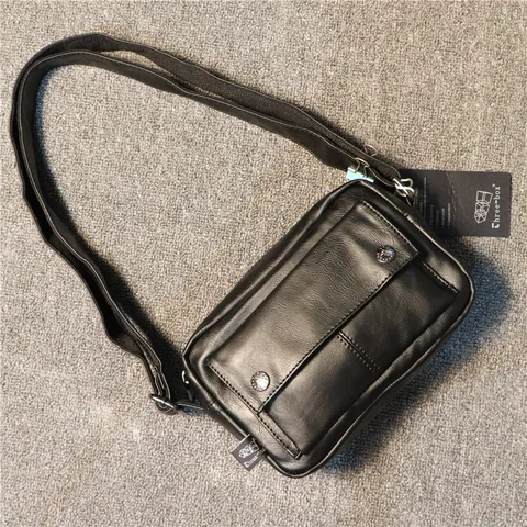 Borsa a Tracolla Casual in Pelle PU da Uomo Borsa a Tracolla Piccola Minimalista Moda Tinta Unita Borsa Quotidiana per Uomo