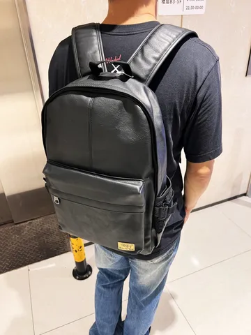 Zaino Vintage in Pelle PU da Uomo Grande Capacità Viaggio di Affari Commuting Laptop Zainetto Scolastico Impermeabile Casual