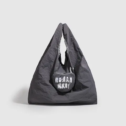Opvouwbare Waterdichte Winkeltas Dames Heren Lichtgewicht Eco Tote Reis Herbruikbare Handtas Hart Print Casual Schoudertas
