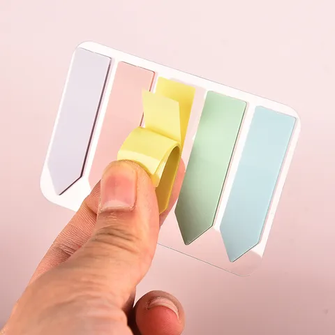 PET Note Adesive Index Tabs Morandi Colore Retro Trasparente Sticky Flags Segnapagina Ufficio Scuola