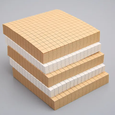 Creative Sticky Notes Memo Pads Cute Square Sticky Note Paper Student Office Stationery Grid Lined Blank Memo Pad