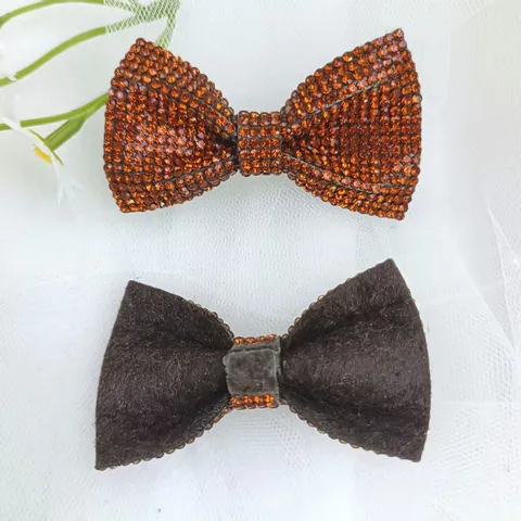 Sparkly Rhinestone Bow Knot Shoe Charms For Kids Girls Alloy Shiny Shoe Decoration Flowers DIY Hair Clips Party Accessories