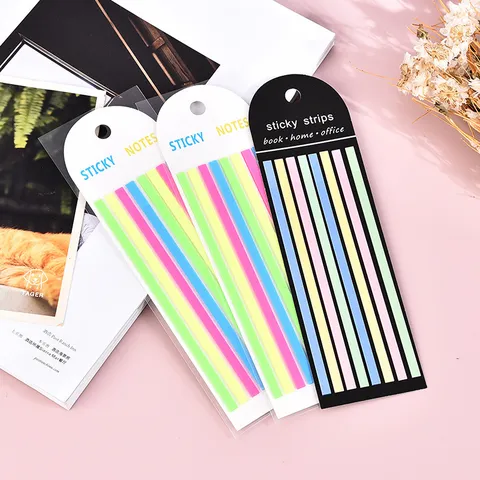 PET Sticky Notes Morandi Color Index Tabs Transparent Memo Pad Student Stationery For School And Office