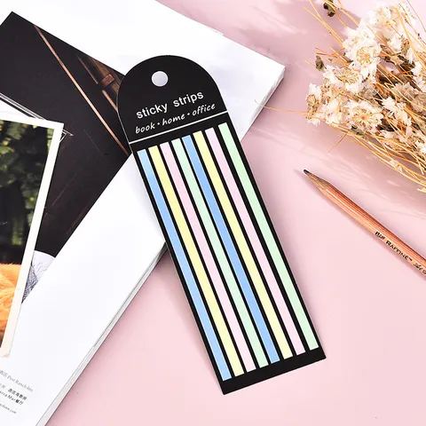 PET Sticky Notes Morandi Color Index Tabs Transparent Memo Pad Student Stationery For School And Office