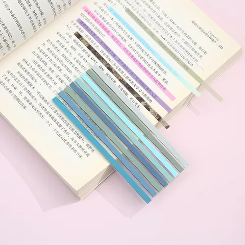 Morandi Color Translucent Sticky Notes Transparent Index Tabs Self Adhesive Page Markers For School Office