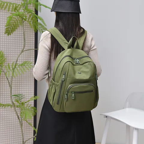 Waterproof Lightweight Nylon Women Backpack Casual Travel School Bag College Student Bookbag Daily Commuter Daypack
