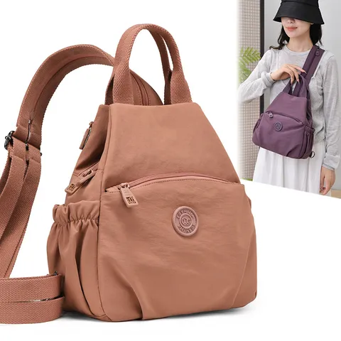 Multifunctional Lightweight Backpack Outdoor Travel Leisure Chest Bag Water-Repellent Nylon Commuting Small Backpack