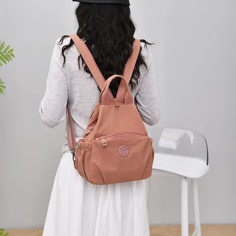 Multifunctional Lightweight Backpack Outdoor Travel Leisure Chest Bag Water-Repellent Nylon Commuting Small Backpack