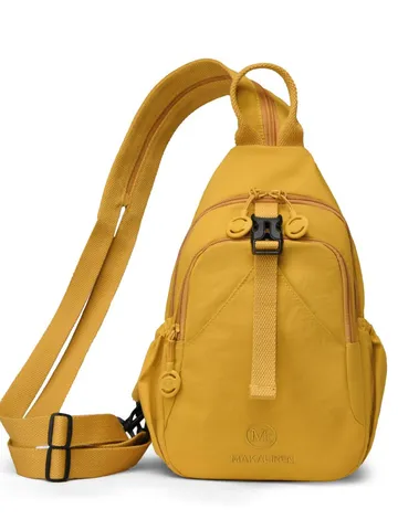 Nylon Casual Backpack Women Lightweight Waterproof Chest Bag Multi-Compartment Crossbody Bag Fashion Travel Daypack