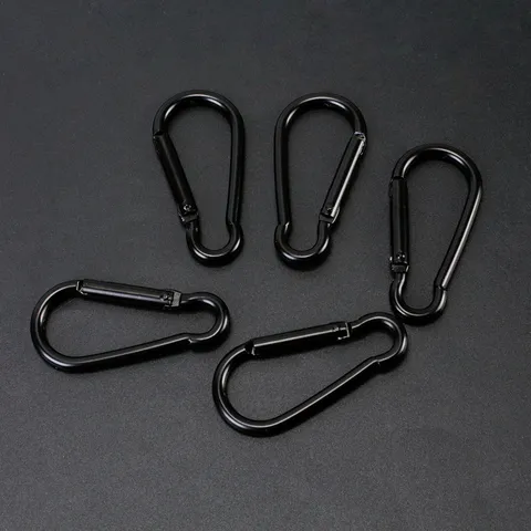Mousqueton en Aluminium Forme de Gourde Mousqueton Robuste Mini Clip à Ressort Porte-clés pour Randonnée en Plein Air Camping