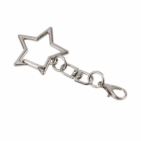 Mosquetón de Estrella Pentagrama Accesorios de Joyería DIY Llavero Colgante de Muñeca Estrella Hallazgos