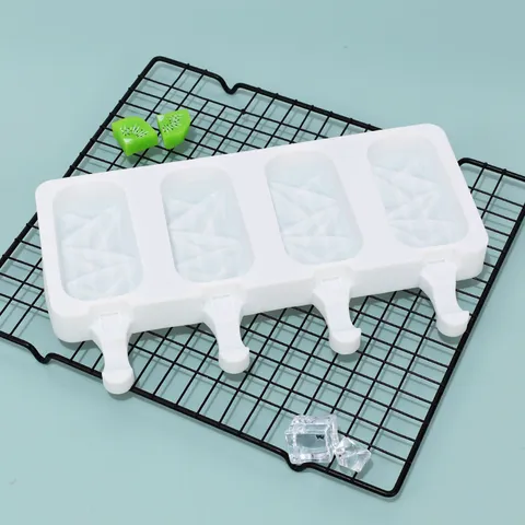 Lebensmittelechtes Silikon Eiscreme Form Eis am Stiel Hersteller DIY Eisbehälter Backwerkzeug