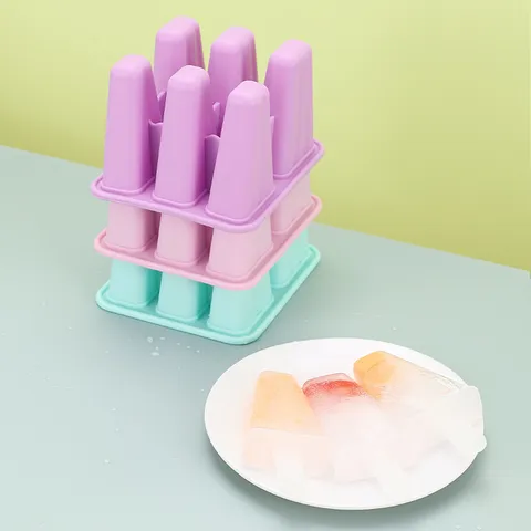 Silikon Eisform Eis am Stiel Formen Selbstgemachte DIY Eismaschine Mit Deckel Und Stäbchen Küche Backwerkzeuge