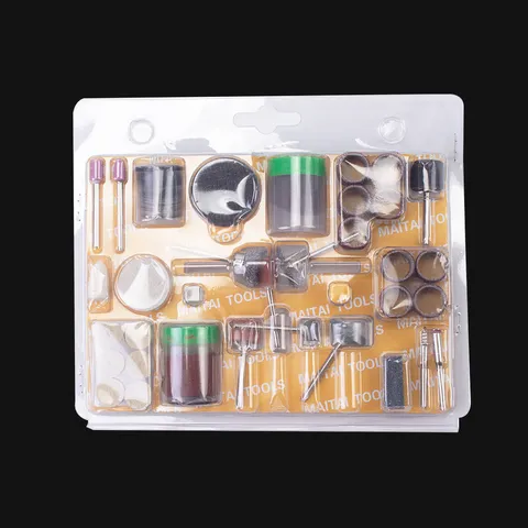 Ensemble de Têtes de Meulage Accessoires de Meuleuse Électrique Outil Rotatif Polissage Coupe Kit de Quincaillerie en Acier S2