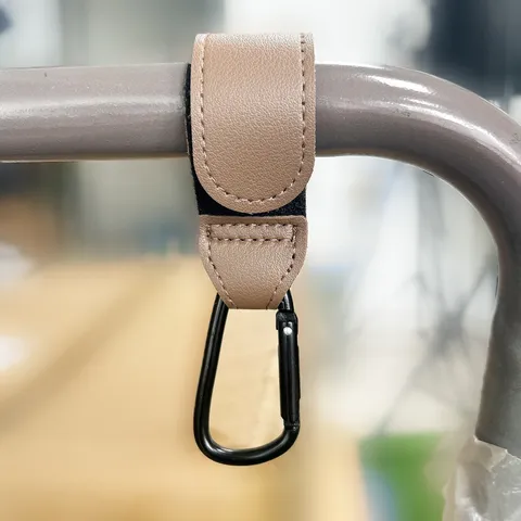 Crochet De Poussette Universel En Cuir PU Multifonctionnel Suspendu Pour Sac À Couches Accessoires De Poussette Pour Bébé
