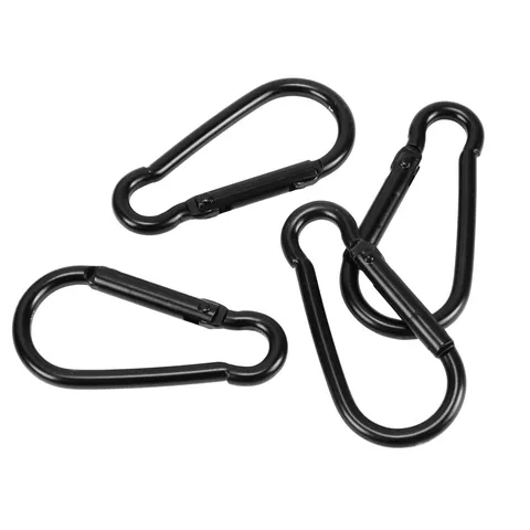 Mousqueton en Aluminium Forme de Gourde Mousqueton Robuste Mini Clip à Ressort Porte-clés pour Randonnée en Plein Air Camping