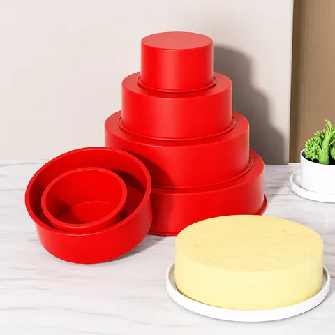 Siliconen Taartvormen van Voedingskwaliteit Ronde Bakvormen Flexibele Antiaanbaklaag DIY Keuken Bakgerei Gereedschap Voor Oven