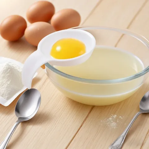 Plastic Egg White Separator Kitchen Egg Yolk Separator Food Grade Egg Divider With Bowl Edge Buckle Clip Gadget