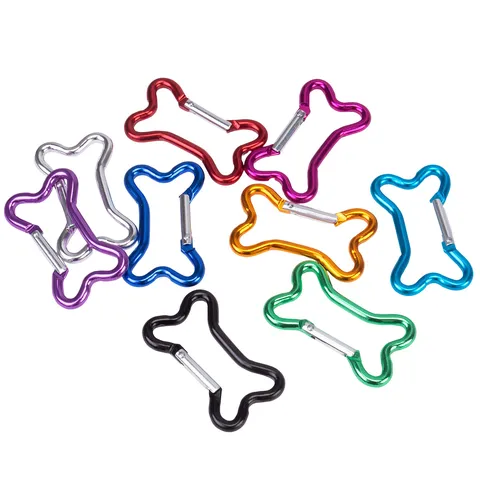 Aluminium Legering Botvormige Karabijnhaak Mini Snap Haak Outdoor Rugzak Hanger Sleutelhanger Multifunctionele Metalen Clip