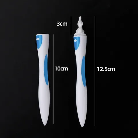 Outil de Retrait de Cérumen Manuel Kit Nettoyeur d'Oreilles en Spirale Avec Embouts de Rechange en Silicone Outil de Soin Sûr