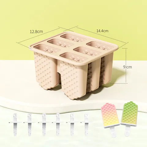 Waben Silikon Eis am Stiel Form Hausgemachte Eismaschine Mit Stab Küche DIY Eisform Tablett Für Sommer