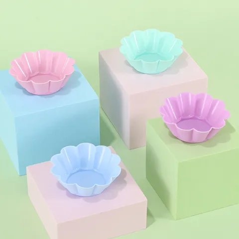 Flexibles Silikon Muffin Cup Kuchenform Blütenblattform Küchenbacken Werkzeug Macaron Farbe DIY Seife Handwerk Form