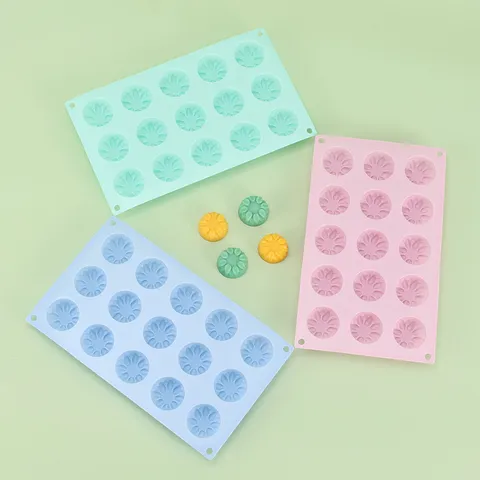 15-Loch Silikon Blumen Kuchenform Schokolade Backblech Antihaft Fondant Gebäckformen Küche DIY Dessert Werkzeuge