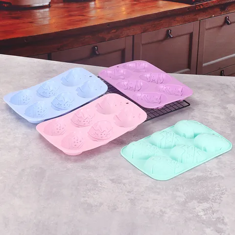 Osterei Silikonform DIY Kuchenbackform Schokolade Fondant Form Küche Backgeschirr Werkzeug Flexibel Antihaft