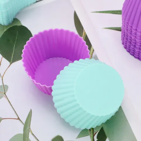 Silikon Kuchenform Muffin Becher Rund Kürbis Stern Herz Rose Backform Hitzebeständig Silikon Backgeschirr