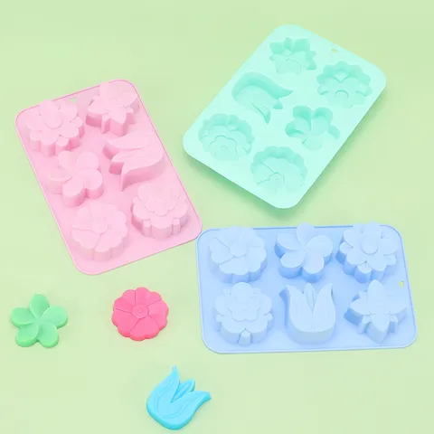 Silikon Kuchenform Tulpe Blume Schokoladenform DIY Backen Lebensmittelqualität Seifenform Fondant Gelee Backwerkzeug Küchenzubehör