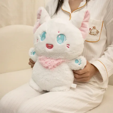 Süß Cartoon Katze Plüschtier Kuscheltier Weiche Kissen Puppe Flauschig Kurzplüsch Kinder Geburtstag Geschenk Zuhause Schlafzimmer Dekor