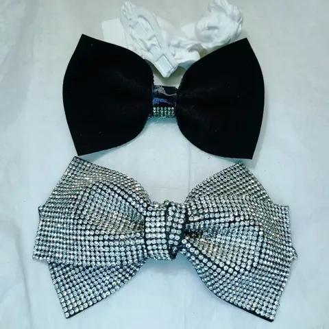 Colorful Rhinestone Bow Shoe Flower Fabric Patch DIY Children Hair Accessories Women Shoes Bag Decorative Bow