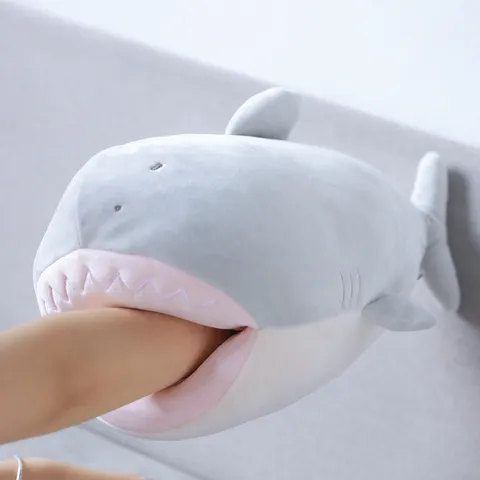 Süßes Hai Plüschtier Stofftier Kissen Weiche Puppe Schlafbegleiter Geschenk Für Mädchen