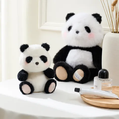 Süßes Panda Plüschtier Stofftier Weiche Kuschelpuppe Cartoon Bär Kissen Geburtstagsgeschenk Für Mädchen Kinder