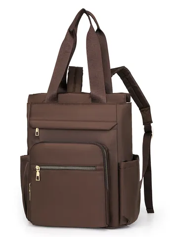 Large Capacity Nylon Backpack Women Business Travel Casual School Bookbag Waterproof Multi Pocket Laptop Daypack