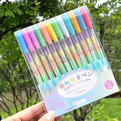 Bolígrafos Resaltadores Pastel Con Degradado Colorido Papetería De Escritura Creativa Para Diario DIY Planificador Oficina