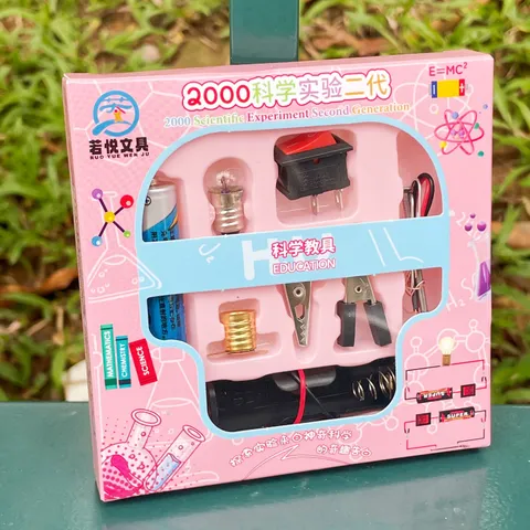 Kit de Experimentos Científicos para Niños Montaje de Circuitos de Bombillas Juguete Educativo STEM Aprendizaje de Física
