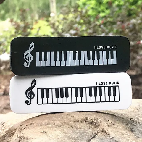 Creatieve Rubberen Gum Pianotoetsen Muzieknoot Student Schoolbehoeften Muzikaal Cadeau