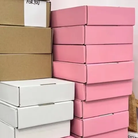 Corrugated Paper Mailer Box Photocard Packaging Box Small Card Shipping Carton Storage Box Gift Box